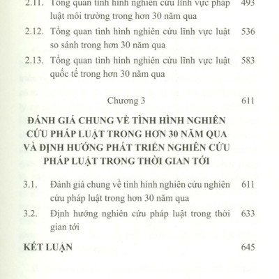 Tổng Quan Tình Hình Nghiên Cứu Về Pháp Luật Ở Việt Nam Trong Hơn 30 Năm Qua