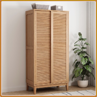 Tủ quần áo gỗ sồi cửa lùa Tundo 160 x 60 x 200 cm