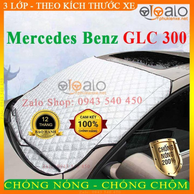 Tấm che chắn nắng kính lái ô tô Mercedes Benz GLC 300 CAO CẤP 3 Lớp Chắn Nắng Cản Nhiệt | OTOALO