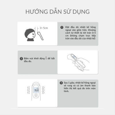 Nhiệt kế điện tử hồng ngoại không tiếp xúc Yuwell YT-1C - [Nhập khẩu chính hãng - Bảo hành 24 tháng]