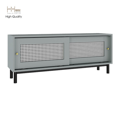 [Happy Home Furniture] ROTAN, Tủ lưu trữ 2 cánh lùa - chân sắt , 120cm x 30cm x 48cm ( DxRxC), TCL_031