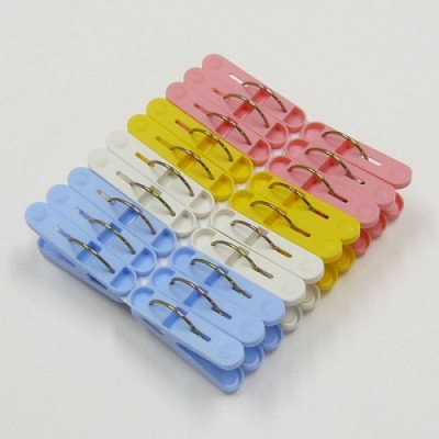 Combo 01 Bộ 05 chiếc móc nhựa treo đa năng Kokubo + 01 Set 20 chiếc kẹp chữ A phơi quần áo Color Cruise (Kokubo)
