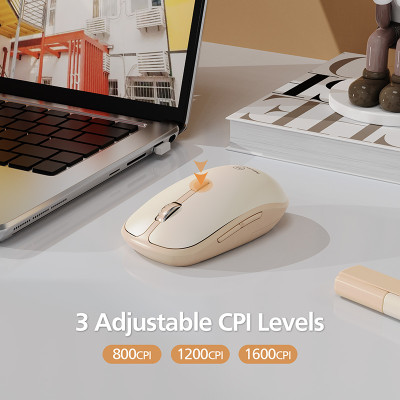 Chuột Không Dây Bluetooth MicroPack SPEEDY SILENT 2 MP-729B Độ Phân Giải 1600CPI Phím Bấm Không Ồn BT5.0 Hàng Chính Hãng