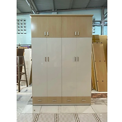 Tủ quần áo nhựa cánh 2 tầng kèm ngăn kéo ngoài ĐV Tundo 164 x 245 x 47 cm nhiều màu lựa chọn
