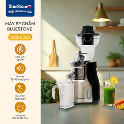[Trả Góp 0%] Máy Ép Chậm BlueStone SJB-6568 - 250W - Tốc độ ép 45 - 55 vòng/phút - Bảo hành 2 năm - Hàng chính hãng
