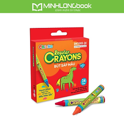 Bút Sáp Màu Chicko Regular Crayons - 24 Màu - DK3303-24