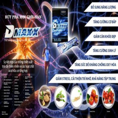 DMAXX thức uống bổ sung vitamin năng lượng có đường DAMODE 13 gói dùng thử màu xanh