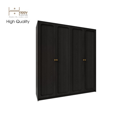 [Happy Home Furniture] ELEGANT, Tủ quần áo 4 cửa mở 1m8x2m, 180cm x 54cm x 200cm ( DxRxC), TCM_083
