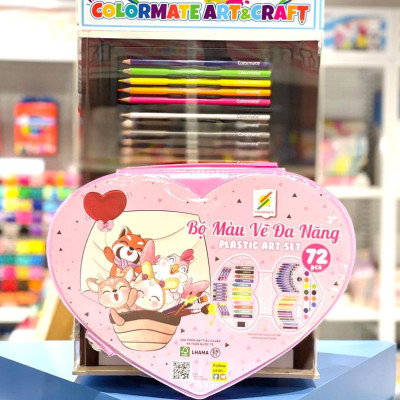 Hộp Màu Vẽ Đa Năng - Colormate CM-72PLS (72 Chi Tiết)