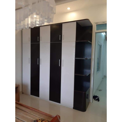 Tủ nhựa 5 cánh màu vân gỗ Juno Sofa