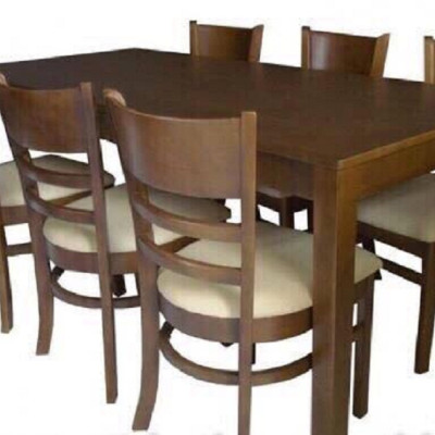 Bộ Bàn Ăn CABIN 6 Ghế (Nâu)