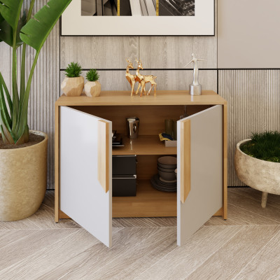 [Happy Home Furniture] PONIX, Tủ lưu trữ 2 cánh mở, 90cm x 32cm x 62cm ( DxRxC), TCM_111