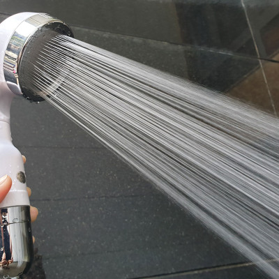 Bộ tay dây sen siêu tăng áp lõi lọc Nano Eurolife EL-109SH-N (Trắng bạc)