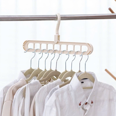 Combo 10 MÓC TREO QUẦN ÁO ĐA NĂNG THÔNG MINH 9 LỖ - HENRYSA