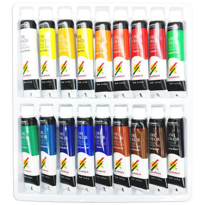 Hộp 18 Tuýp Màu Sơn Dầu 12 ml - Colormate 113240