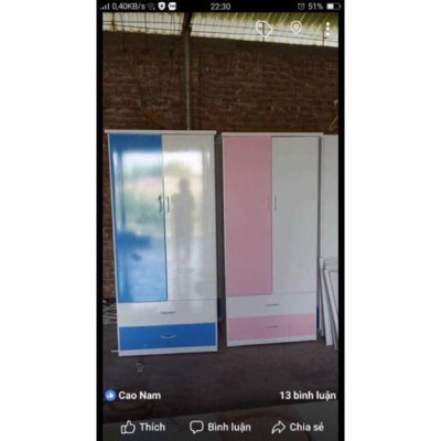  Tủ 2 cánh cho sinh viên Nội thất Juno Sofa