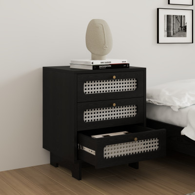 [Happy Home Furniture] MEYDAN, Táp đầu giường 3 ngăn , 48cm x 40cm x 60cm ( DxRxC), THK_077