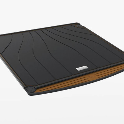 Thảm lót cốp xe ô tô Porsche Macan 2014+ nhãn hiệu Macsim 3W chất liệu TPE cao cấp màu đen