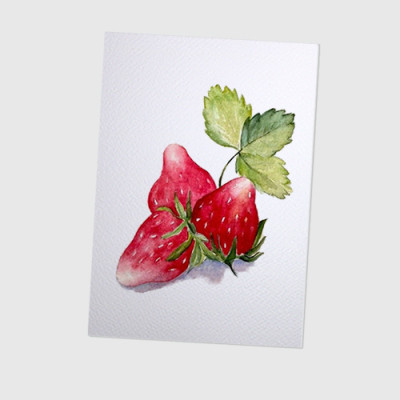 Giấy vẽ màu nước A5 giấy cao cấp có vân đẹp màu trắng sang, dòng giấy chuyên dụng chất giấy dày định lượng 260gsm nhập từ Ý 15 tờ TI599 Green Art- Hàng chính hãng