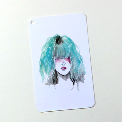 Giấy vẽ màu nước Postcard 40 tờ, vẽ các loại màu nước đẹp, vẽ đẹp cả chì giấy dày 300gsm khổ (8 x 13) cm ARW157 Green Art  - Hàng chính hãng