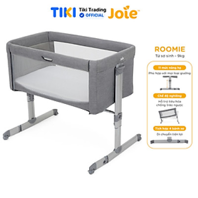Nôi ngủ cạnh giường Joie Roomie Gray Flannel