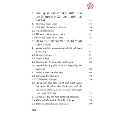 Giải quyết tranh chấp hành chính trong lĩnh vực quản lý đất đai. Phát hiện vi phạm và xử lý vướng mắc.
