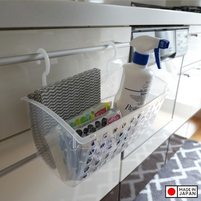 Giỏ nhựa có móc treo tiện lợi Sanada - Hàng nội địa Nhật Bản |#Made in Japan|