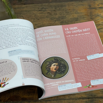 [Sách khổ lớn, có in màu minh họa] TỦ SÁCH THƯỞNG NGOẠN HỘI HỌA – THẦN THOẠI TRONG 20 KIỆT TÁC NGHỆ THUẬT - Charlotte Grossetête - Sabine du Mesnil - NXB Kim Đồng