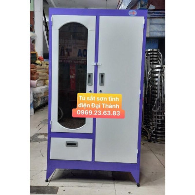 Tủ quần áo sắt 90cm x 1.8m TADT23