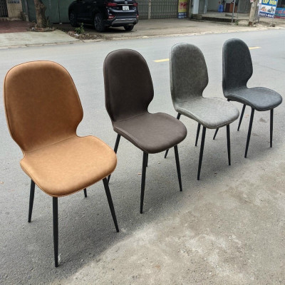 Bàn ăn mặt đá Ceramic bóng kết hợp ghế Nordic, bàn ăn 4 ghế 6 ghế 8 ghế