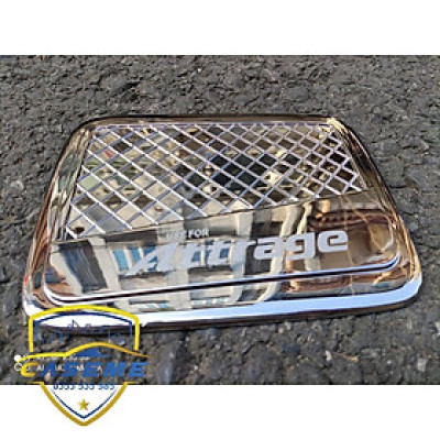 Ốp Nắp Xăng Xe Mitsu Attrage 2018 2019 2020 2021 mạ Crom