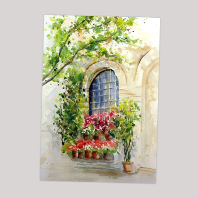 Giấy vẽ A3 vẽ lên màu trong tươi đẹp giấy định lượng 250gsm nhập từ Ý 3 tờ/ túi Green Art - Hàng chính hãng