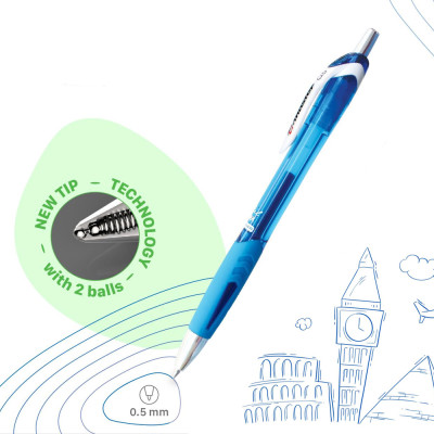 Bút gel G Master Thiên Long Flexoffice FO-GEL021 - Mực Xanh