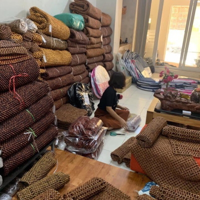 Chiếu hạt gỗ Hương Đá hạt 1,8cm - Chiếu hạt gỗ Việt.com ( video , hình thật )