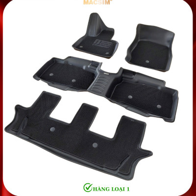 Thảm lót sàn ô tô 2 lớp cao cấp dành cho xe Ford Explorer 2019-nay (qd) nhãn hiệu Macsim chất liệu TPE màu đen