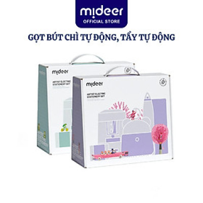 Gọt bút Chì tự động, tẩy tự động,  đồ dùng học tập cho bé cao cấp Mideer Artist Electric Stationery