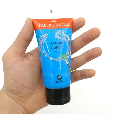 Tuýp Màu Vẽ ACRYLIC 75ML SKYBLUE (Xanh Da Trời) Faber 187550