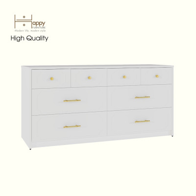 [Happy Home Furniture] NERIS, Tủ lưu trữ 8 ngăn kéo , 140cm x 45cm x 68cm ( DxRxC), THK_135