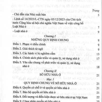 Luật Nhà Ở năm 2023 (Sửa đổi, bổ sung năm 2024)