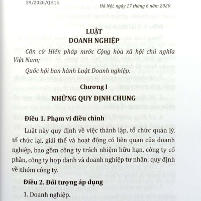Luật Doanh Nghiệp Năm 2020 - Luật Hỗ Trợ Doanh Nghiệp Nhỏ Và Vừa Của Nước Cộng Hòa Xã Hội Chủ Nghĩa Việt Nam