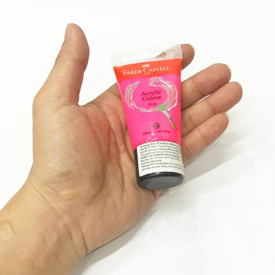 Tuýp Màu Vẽ Acrylic 30ml Fluorescent Pink (Hồng Neon)