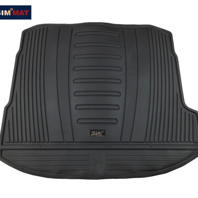 Thảm lót cốp xe ô tô Audi A3 new 2021+ nhãn hiệu Macsim 3W chất liệu TPE cao cấp màu đen