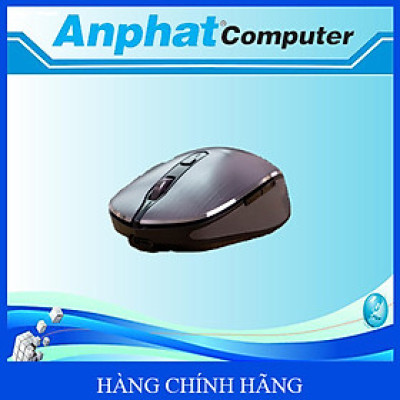 Chuột máy tính không dây Newmen F900S (Dual Mode BT5.0/3.0 & 2.4 Ghz, Silent switch), Silver Grey.NEW V1 - Hàng chính hãng