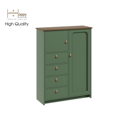 [Happy Home Furniture] NOMIA , Tủ lưu trữ 5 ngăn - 1 cửa mở , 90cm x 35cm x 120cm ( DxRxC), TCM_035