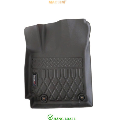 Thảm lót sàn xe ô tô sd Hyundai Kona 2018 - 2022 Nhãn hiệu Macsim chất liệu nhựa TPE cao cấp màu đen