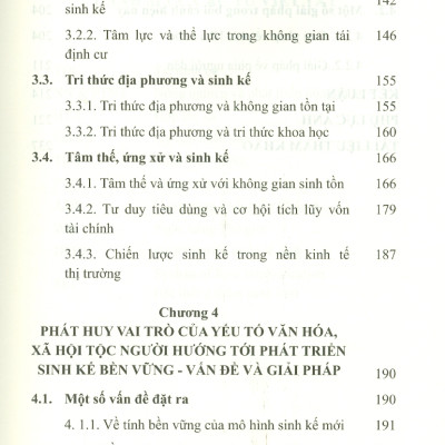 Yếu Tố Văn Hóa, Xã Hội Tộc Người Trong Đời Sống Sinh Kế Của Người Dân Vùng Tái Định Cư Thủy Điện (Sách chuyên khảo)