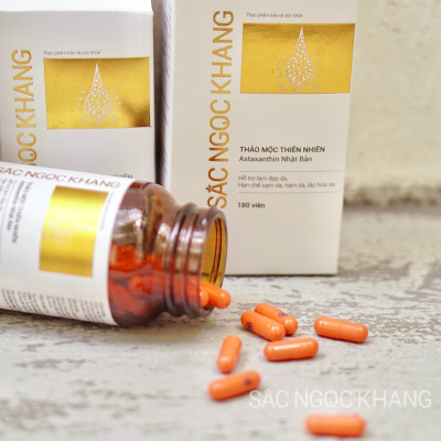 Viên uống Sắc Ngọc Khang Thảo Mộc Thiên Nhiên (60 viên) hỗ trợ làm đẹp da hạn chế sạm da, nám da, lão hóa da