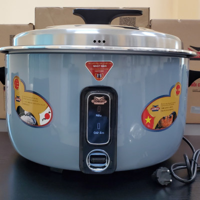 Nồi cơm điện công nghiệp Ladomax Nhật dung tích 3.6/4.2/5.6/8.5/10/16L kèm vỉ hấp chống cháy cơm-Hàng chính hãng