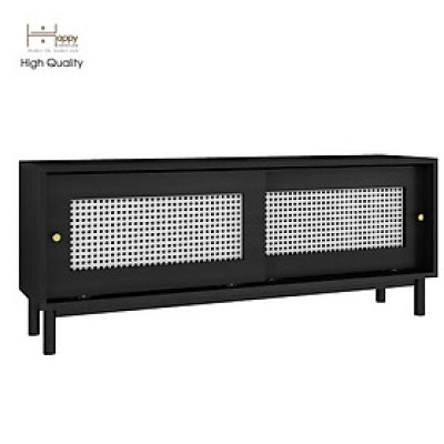 [Happy Home Furniture] ROTAN, Tủ lưu trữ 2 cánh lùa - chân sắt , 120cm x 30cm x 48cm ( DxRxC), TCL_031