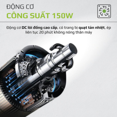 Máy Ép Chậm Olivo SJ22 Thương Hiệu Mỹ Ép Rau Không Lo Kẹt Máy Ép Kiệt 99% Dễ Vệ Sinh Công Suất 150W - Hàng Chính Hãng